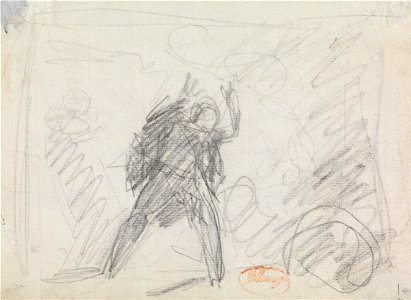George Romney - Study of a Standing Figure - Google Art Project