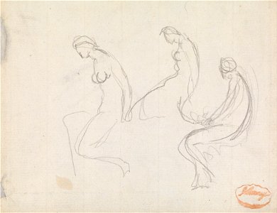 George Romney - Study of Three Women - Google Art Project