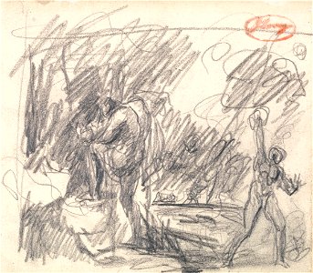 George Romney - The Abandonment and Rescue of Perdita from The Winter's Tale - Google Art Project (2434608)