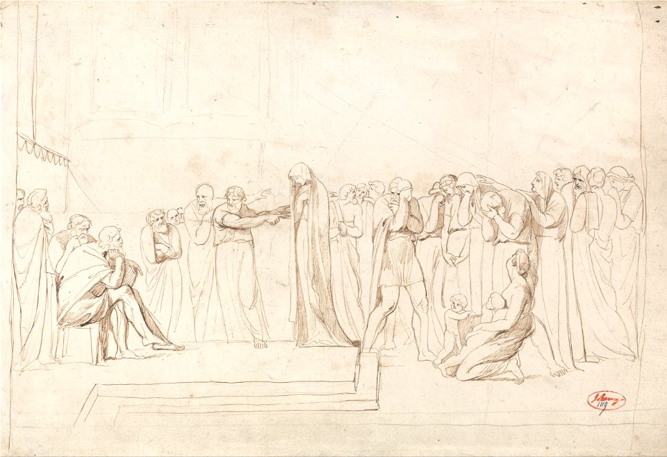 George Romney - The Accusation of Susanna by the Elders - Google Art Project