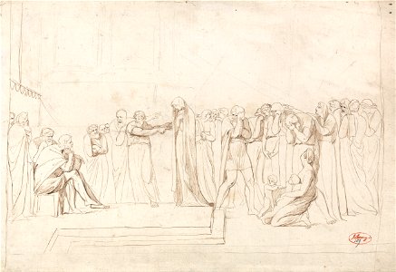 George Romney - The Accusation of Susanna by the Elders - Google Art Project