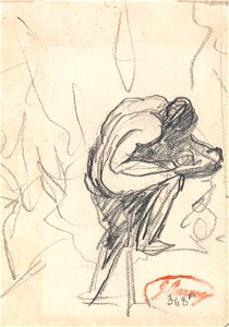 George Romney - Figure Standing, with a Bent Knee - Google Art Project