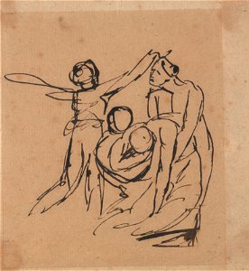 George Romney - Mourning Group - Google Art Project