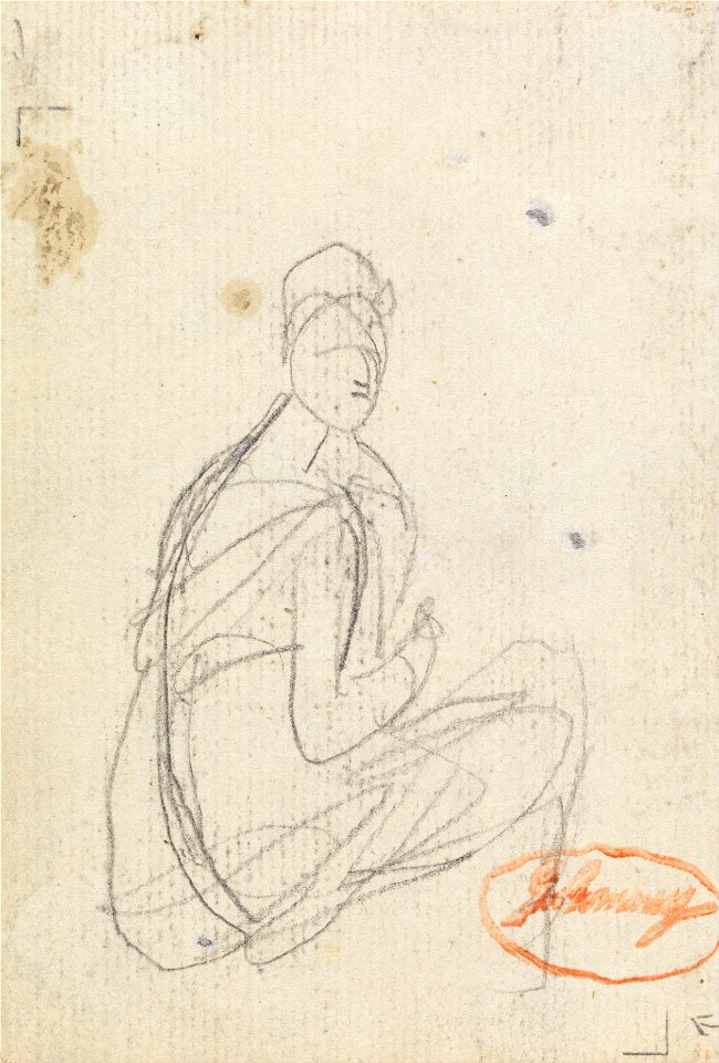 George Romney - Figure Study of a Woman - Google Art Project