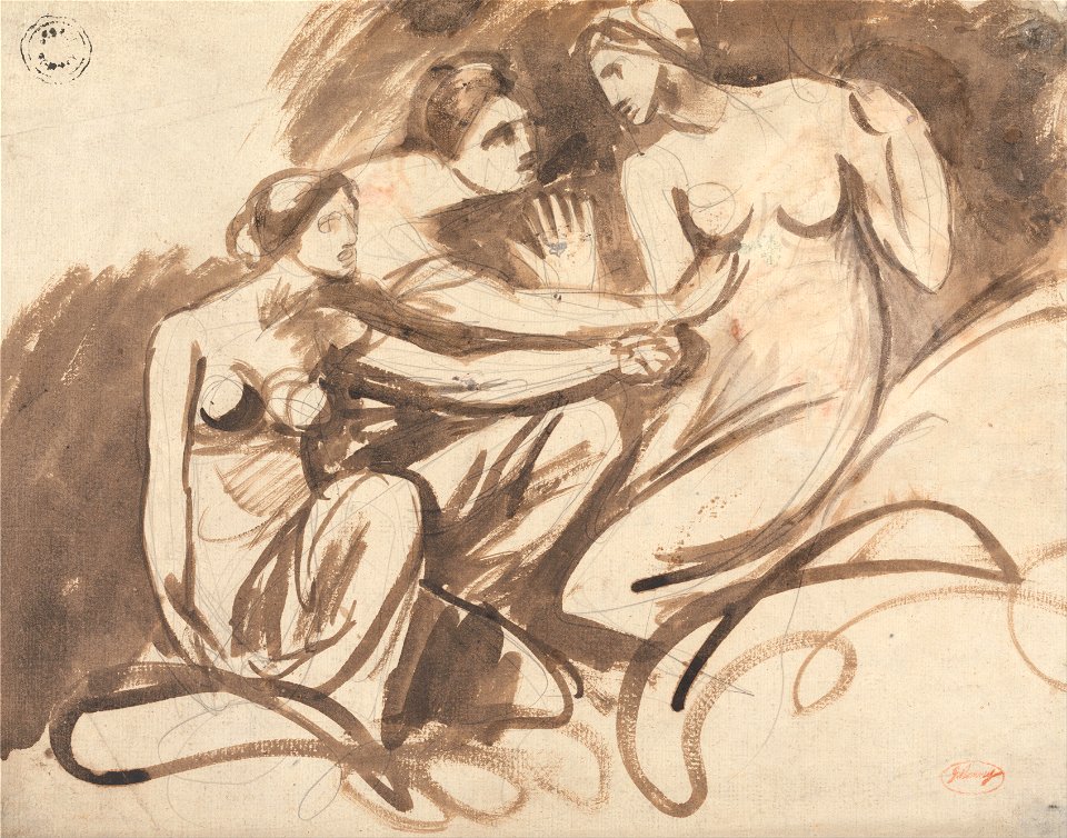 George Romney - Three Young Witches - Google Art Project