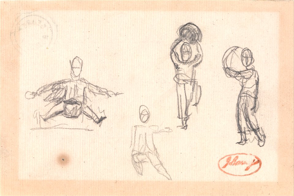 George Romney - Four Sketches of a Child at Play - Google Art Project