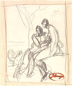 George Romney - Two Lovers - Google Art Project