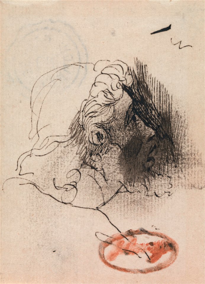 George Romney - Head of a Man in Profile - Google Art Project