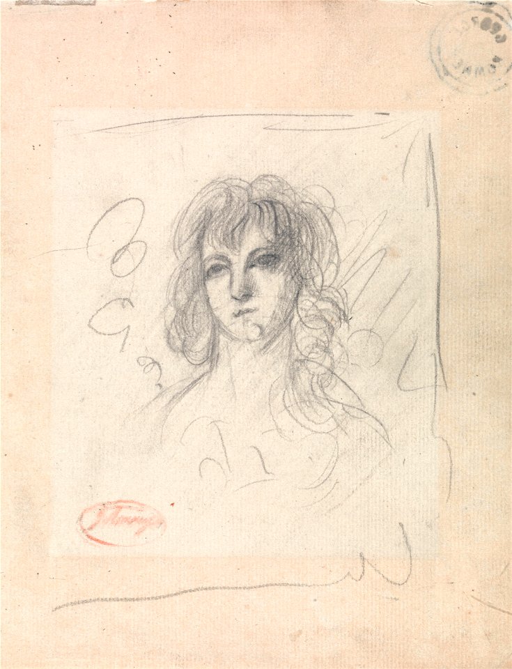 George Romney - Head of a Woman - Google Art Project