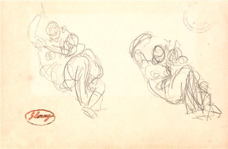 George Romney - Two Sketches of a Mother and Child - Google Art Project