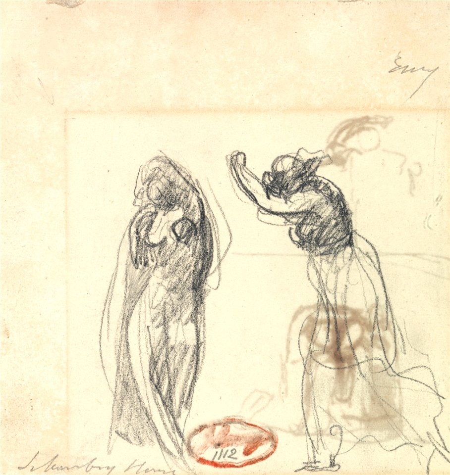 George Romney - Two Sketches of a Female Figure - Google Art Project