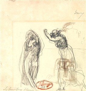 George Romney - Two Sketches of a Female Figure - Google Art Project