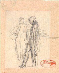 George Romney - Two Standing Figures - Google Art Project (2447215)