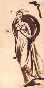 George Romney - Viscountess Bulkeley as Hebe - Google Art Project