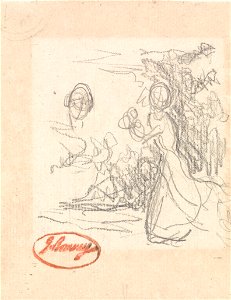 George Romney - Young Lady, Possibly Fleeing - Google Art Project