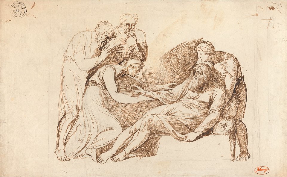 George Romney - Lear Awakened by Cordelia - Google Art Project
