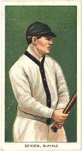 George Schirm, Buffalo Team, baseball card portrait LCCN2008676926