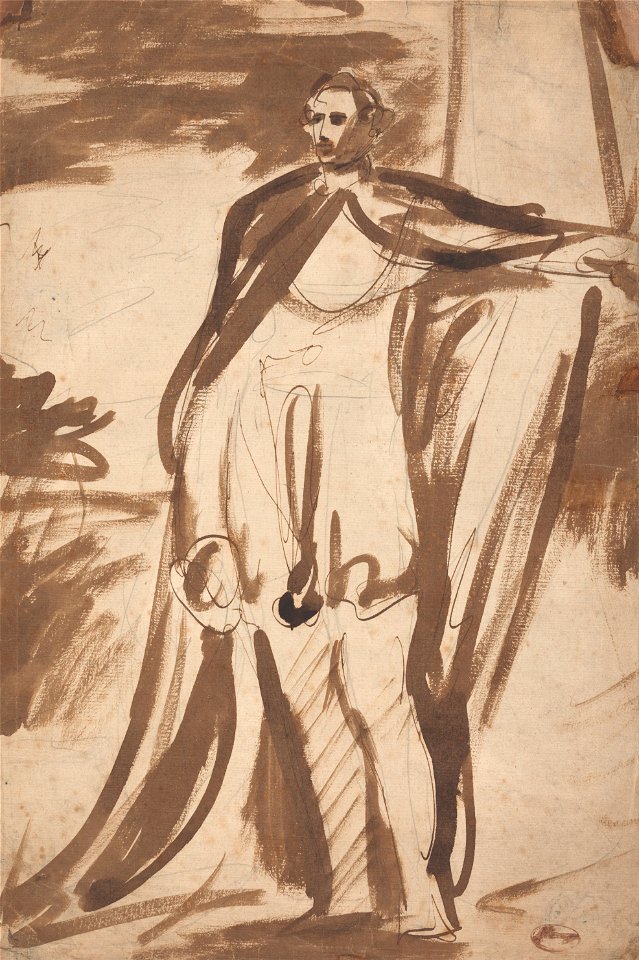 George Romney - Lord Salisbury, Standing by a Pillar - Google Art Project