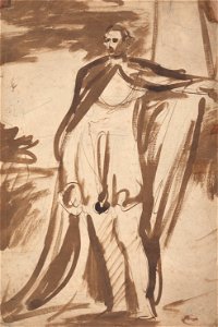 George Romney - Lord Salisbury, Standing by a Pillar - Google Art Project