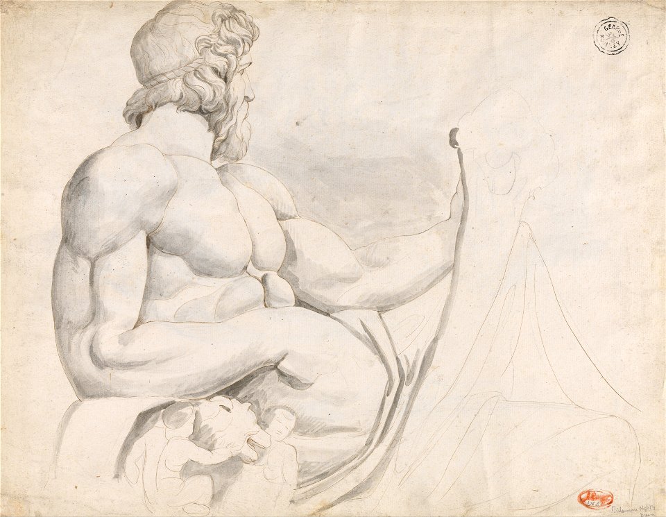 George Romney - River God - Google Art Project