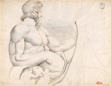 George Romney - River God - Google Art Project
