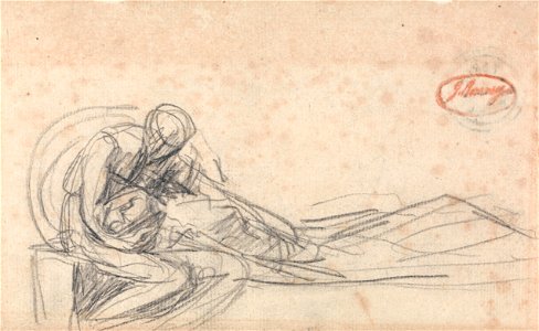 George Romney - Man Bemoaning - Google Art Project