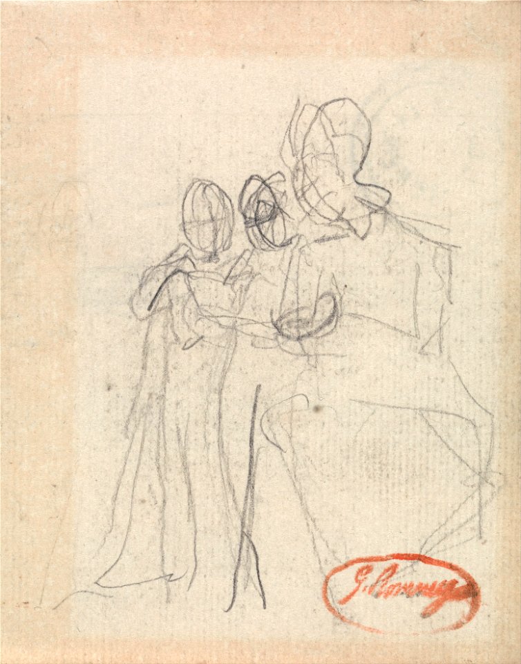George Romney - Seated Figure with Two Children - Google Art Project