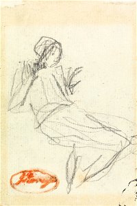 George Romney - Seated Peasant Girl - Google Art Project