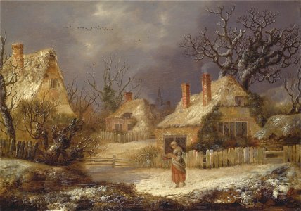 George Smith - A Winter Landscape - Google Art Project (2364793)