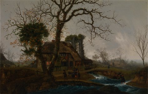 George Smith - Winter landscape - Google Art Project