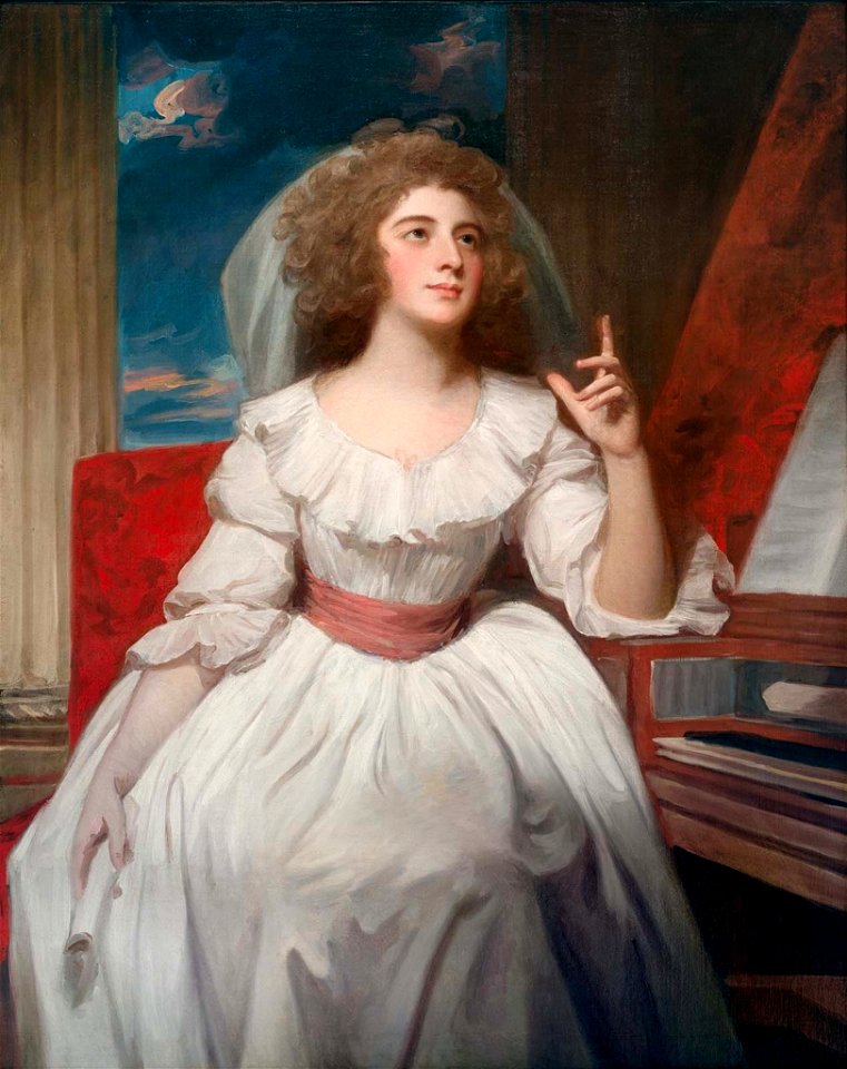 George Romney - Mrs. Billington (1765-1768-1818) as Saint Cecilia - 23.397 - Museum of Fine Arts