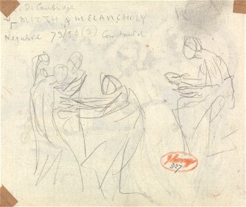 George Romney - Sketch for Witches and Youths in a Cavern - Google Art Project