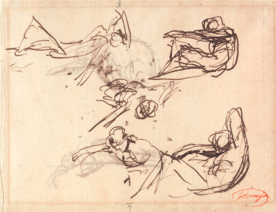 George Romney - Sketches for Languid and Prostrate Figures - Google Art Project