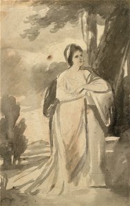 George Romney - Portrait of Miss Curwen - Google Art Project