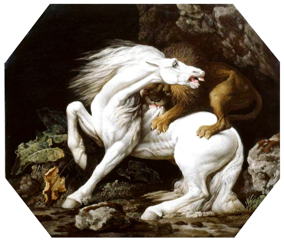 George Stubbs (1724-1806) - Horse Attacked by a Lion - T01192 - Tate