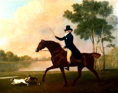 George Stubbs (1724-1806) - George IV (1762-1830), when Prince of Wales - RCIN 400142 - Royal Collection. Free illustration for personal and commercial use.