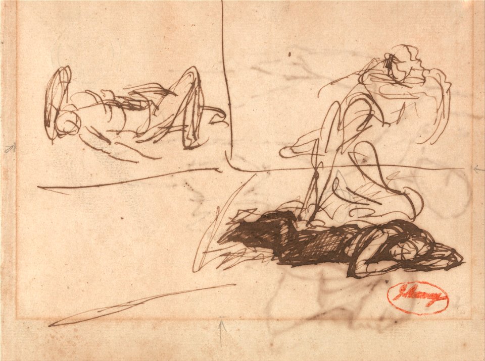 George Romney - Reclining Figures - Google Art Project