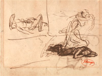 George Romney - Reclining Figures - Google Art Project