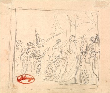 George Romney - The Croquet Match Gone Awry - Google Art Project
