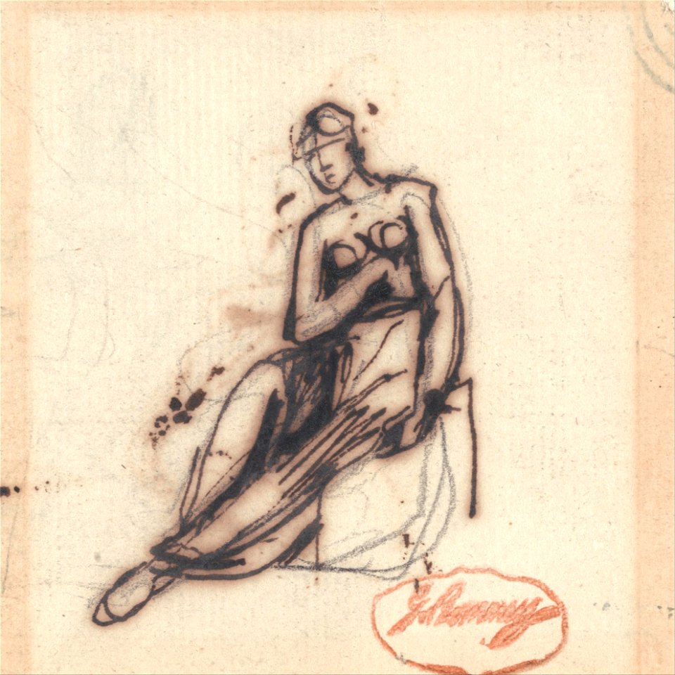 George Romney - Seated Woman - Google Art Project (2423913)