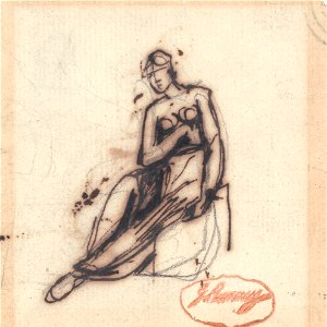 George Romney - Seated Woman - Google Art Project (2423913)