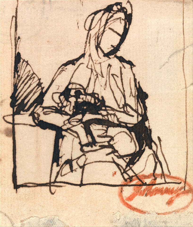 George Romney - Seated Woman- Possibly Mrs. Harris - Google Art Project
