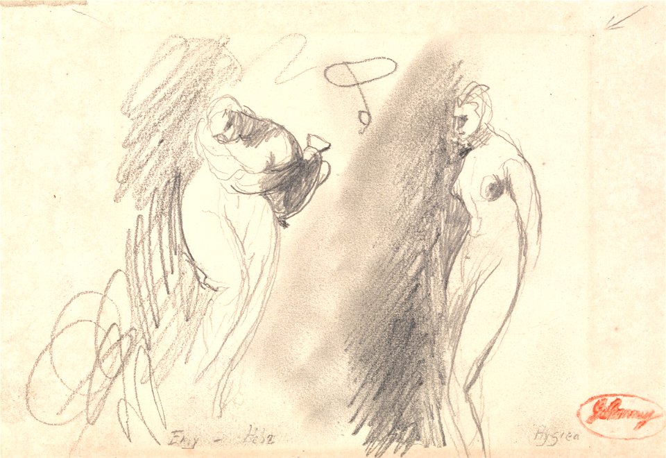 George Romney - Two Sketches of a Nude Woman - Google Art Project