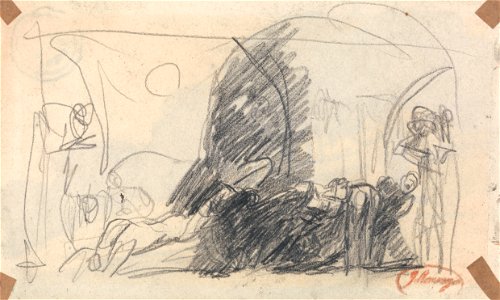 George Romney - Sketch for Howard Scene - Google Art Project