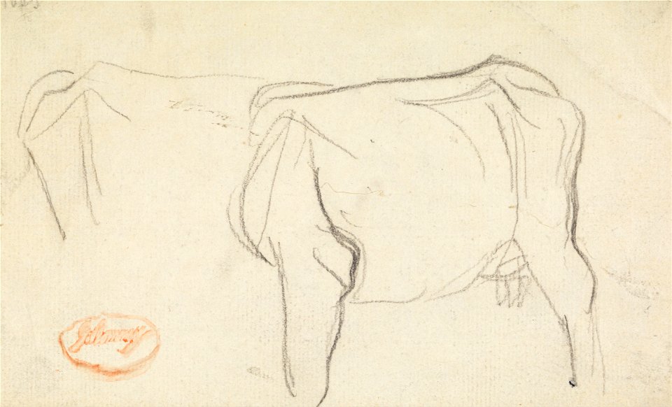 George Romney - Study of a Cow - Google Art Project
