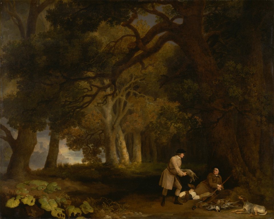 George Stubbs - A Repose after Shooting - Google Art Project
