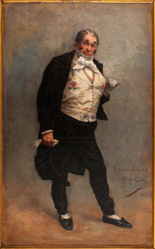 Georges Cain - Portrait de Lhéritier (Romain Thomas, dit), acteur (1809-1885) dans le rôle de Cordenbois de la Cagnotte de Labiche - P2848 - Musée Carnavalet