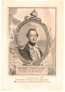George Washington commandant en chef des armées des Etats-unis de l'Amerique - N. Pruneau del. et sculp. LCCN2004666684