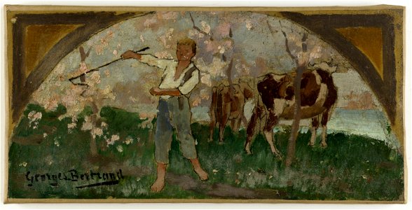 Georges Bertrand - Esquisse pour la salle à manger de l'Hôtel de Ville , La viande bovine - PPP3846 - Musée des Beaux-Arts de la ville de Paris