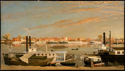 George Tirrell - View of Sacramento, California from across the Sacramento River - 62.279 - Museum of Fine Arts